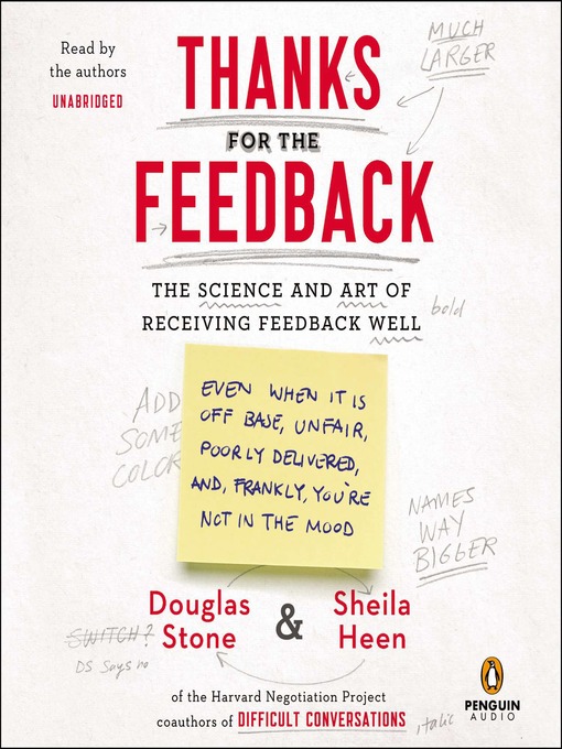 Title details for Thanks for the Feedback by Douglas Stone - Wait list